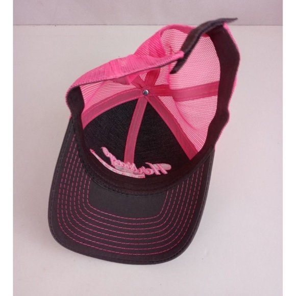 Heritage Tractor Embroidered Pink & Gray Mesh Back Adjustable Baseball Cap - Picture 6 of 7